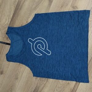 Lululemon Peloton metal vent Blue tank top Mens Size XL